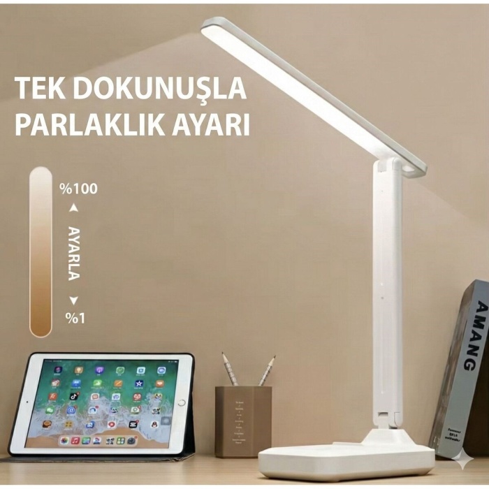 ® Yeni Ürün Katlanabilir Dokunmatik Kontrollü Göz Dostu Akıllı LED Masa LambasıEnerji Tasarruflu